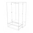 Wardrobe double door with 1 drawer and Lots of Hanging Space